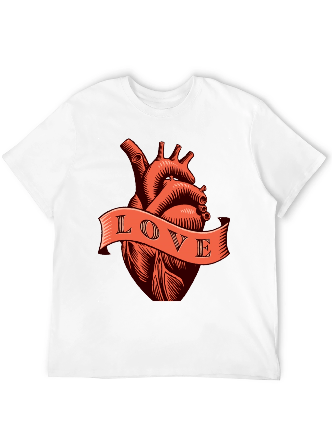 Anatomical Heart Love Tee - Black Graphic T-Shirt
