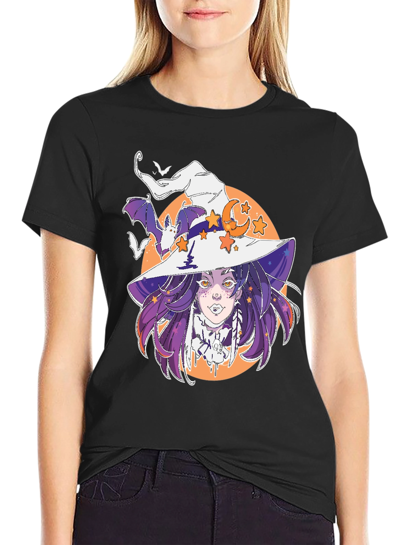 Witch Graphic Tee - Spooky Season Style