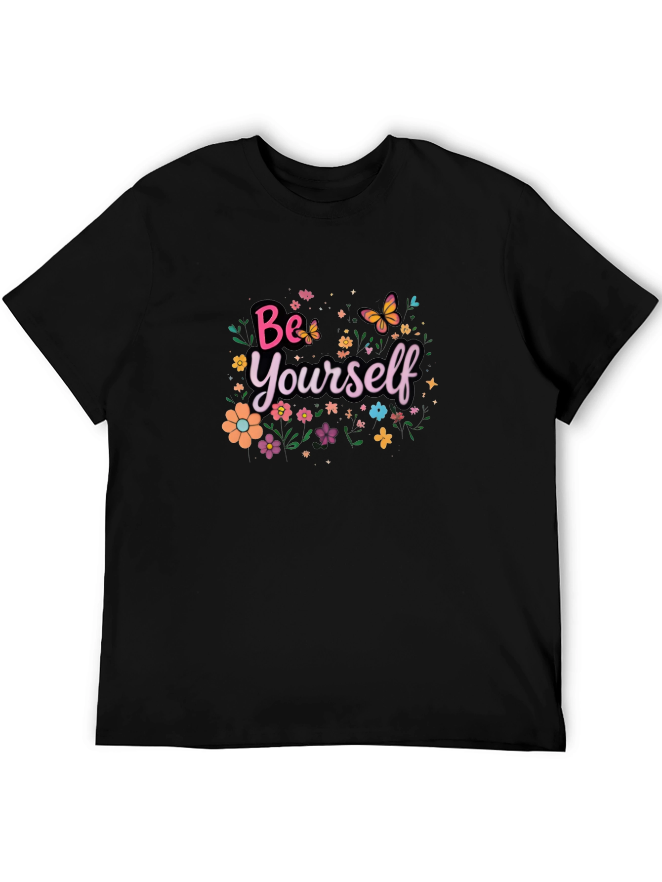 Be Yourself Floral T-Shirt