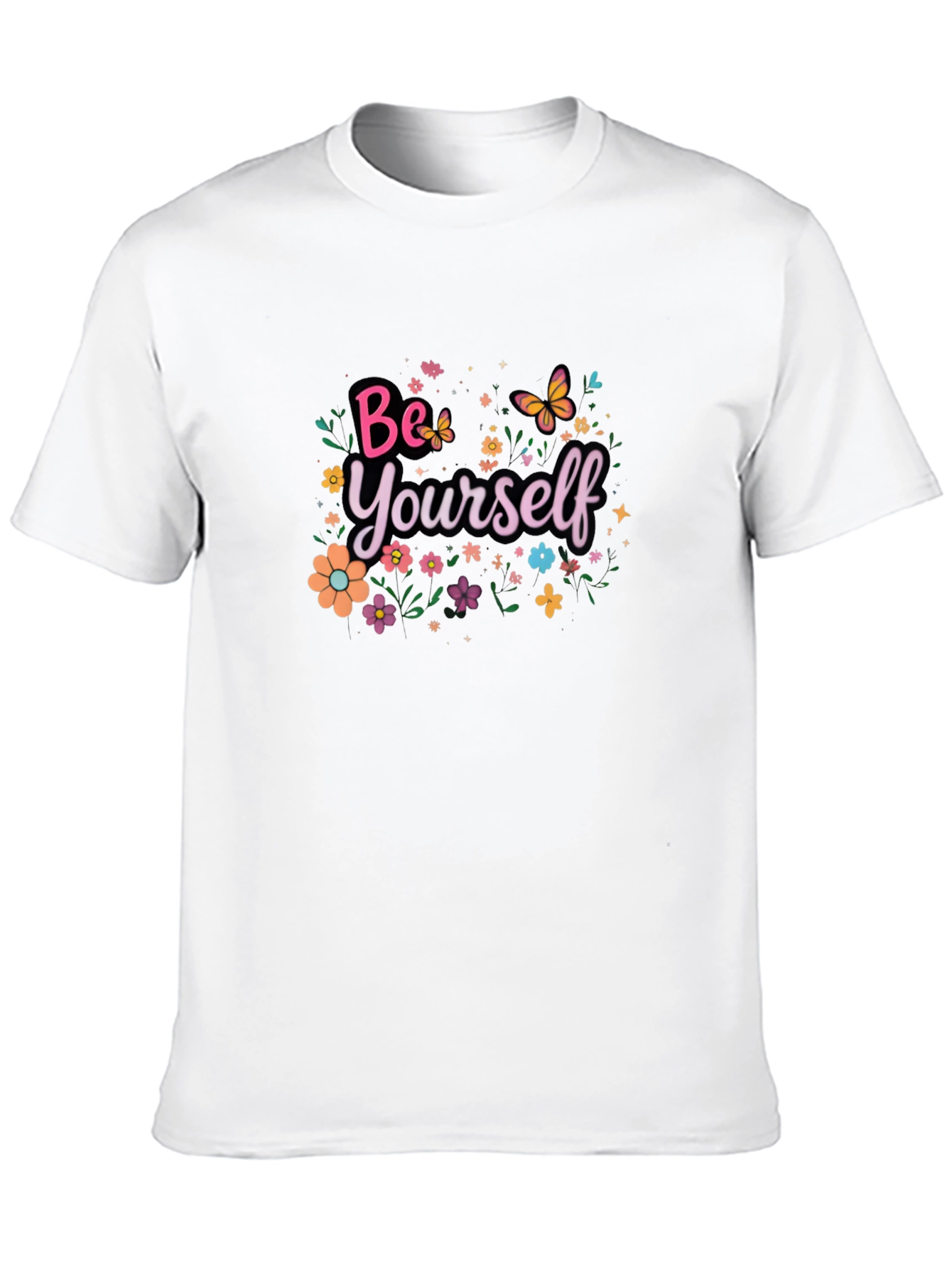 Be Yourself Floral T-Shirt