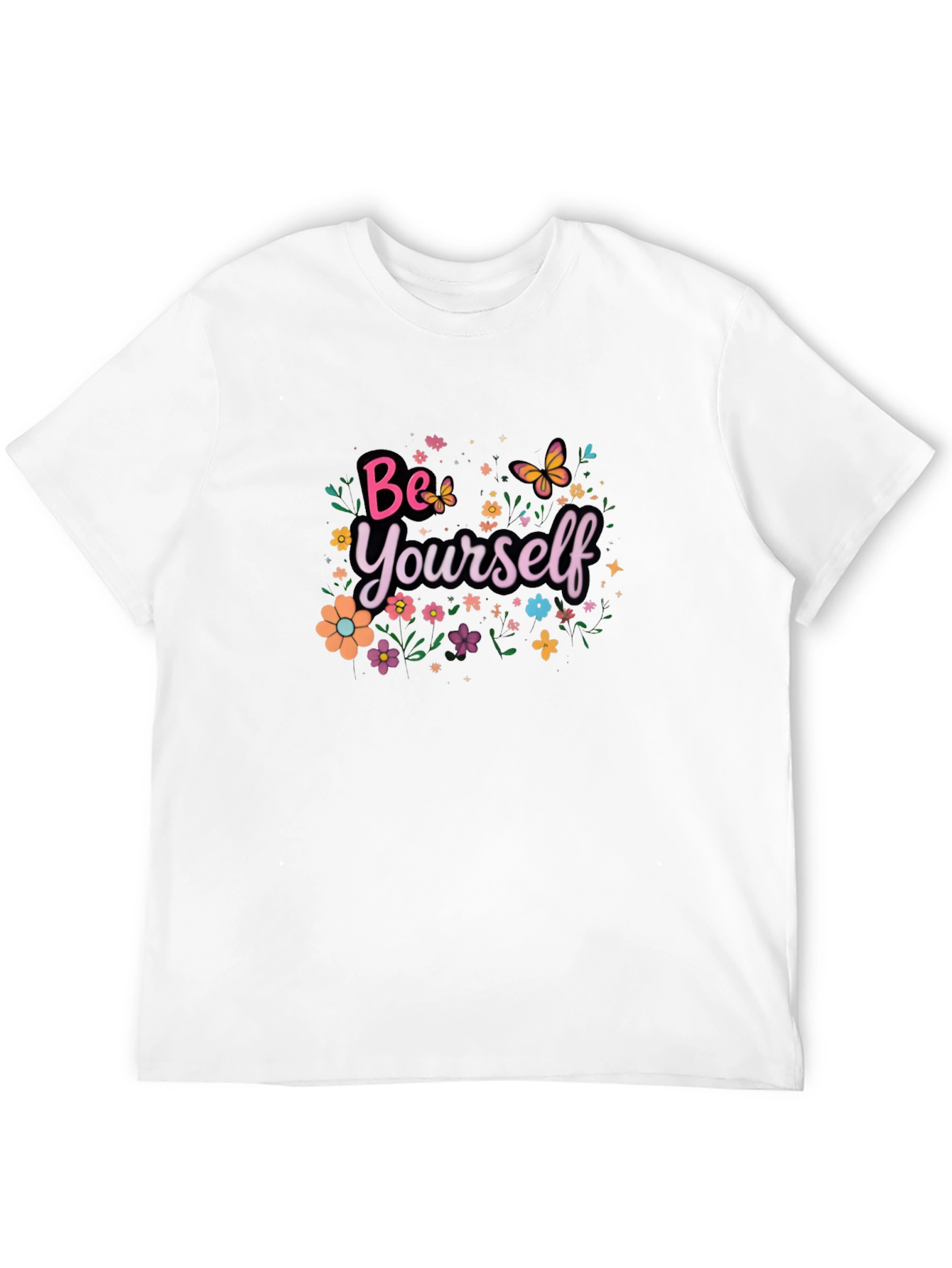 Be Yourself Floral T-Shirt