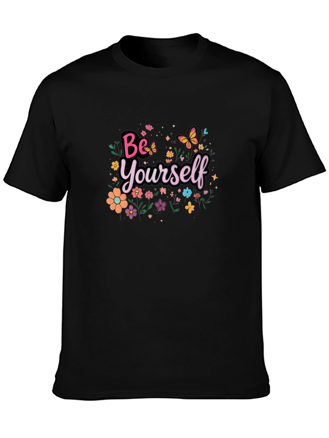 Be Yourself Floral T-Shirt