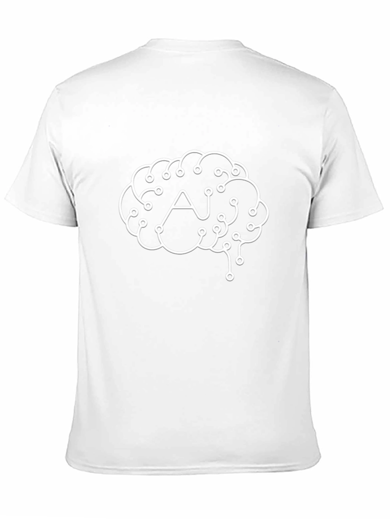 AI Brain Graphic Tee - Black