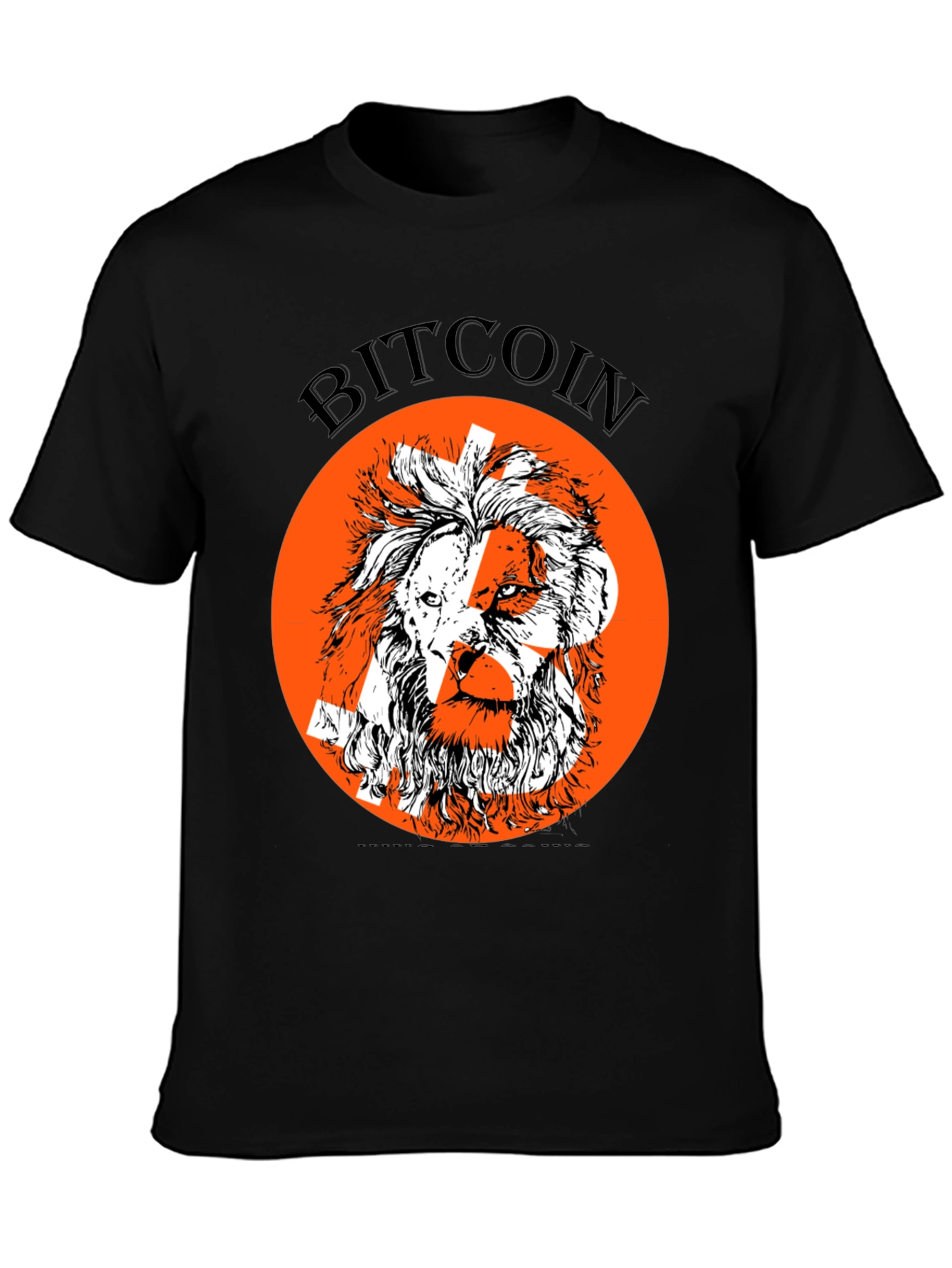 Bitcoin Lion Graphic Tee - Crypto Enthusiast T-Shirt