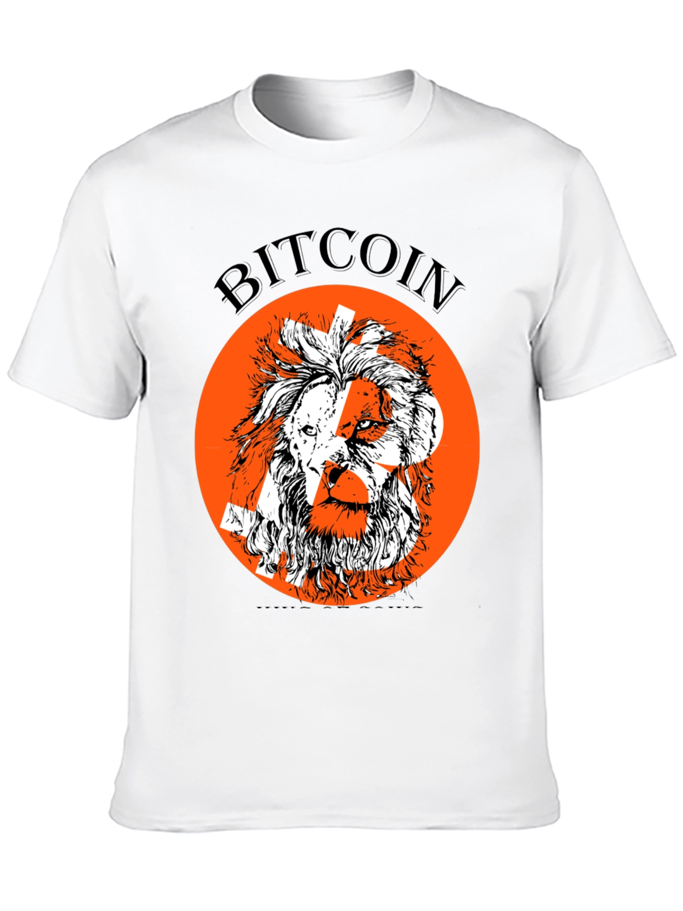 Bitcoin Lion Graphic Tee - Crypto Enthusiast T-Shirt