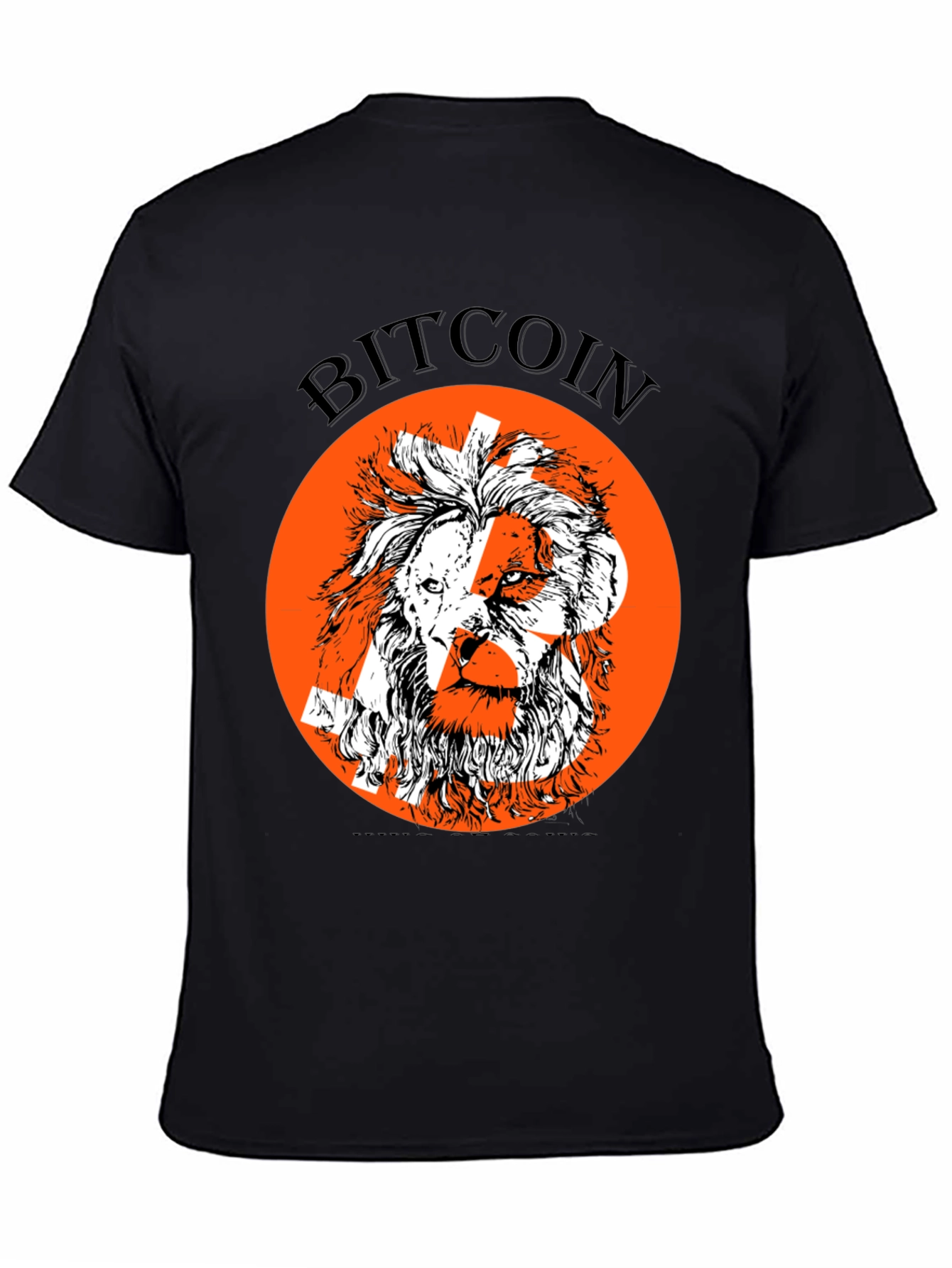 Bitcoin Lion Graphic Tee - Crypto Enthusiast T-Shirt