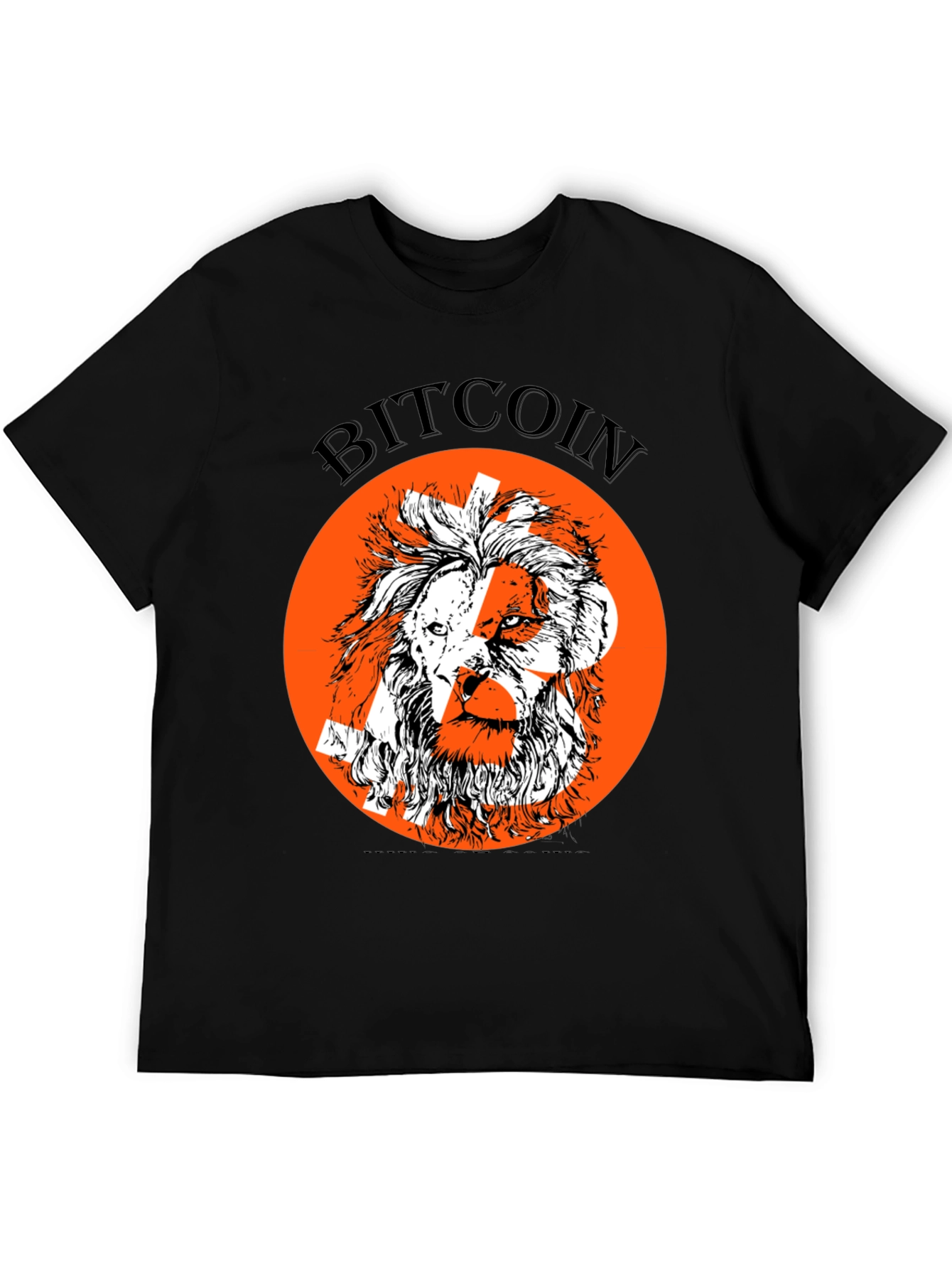 Bitcoin Lion Graphic Tee - Crypto Enthusiast T-Shirt