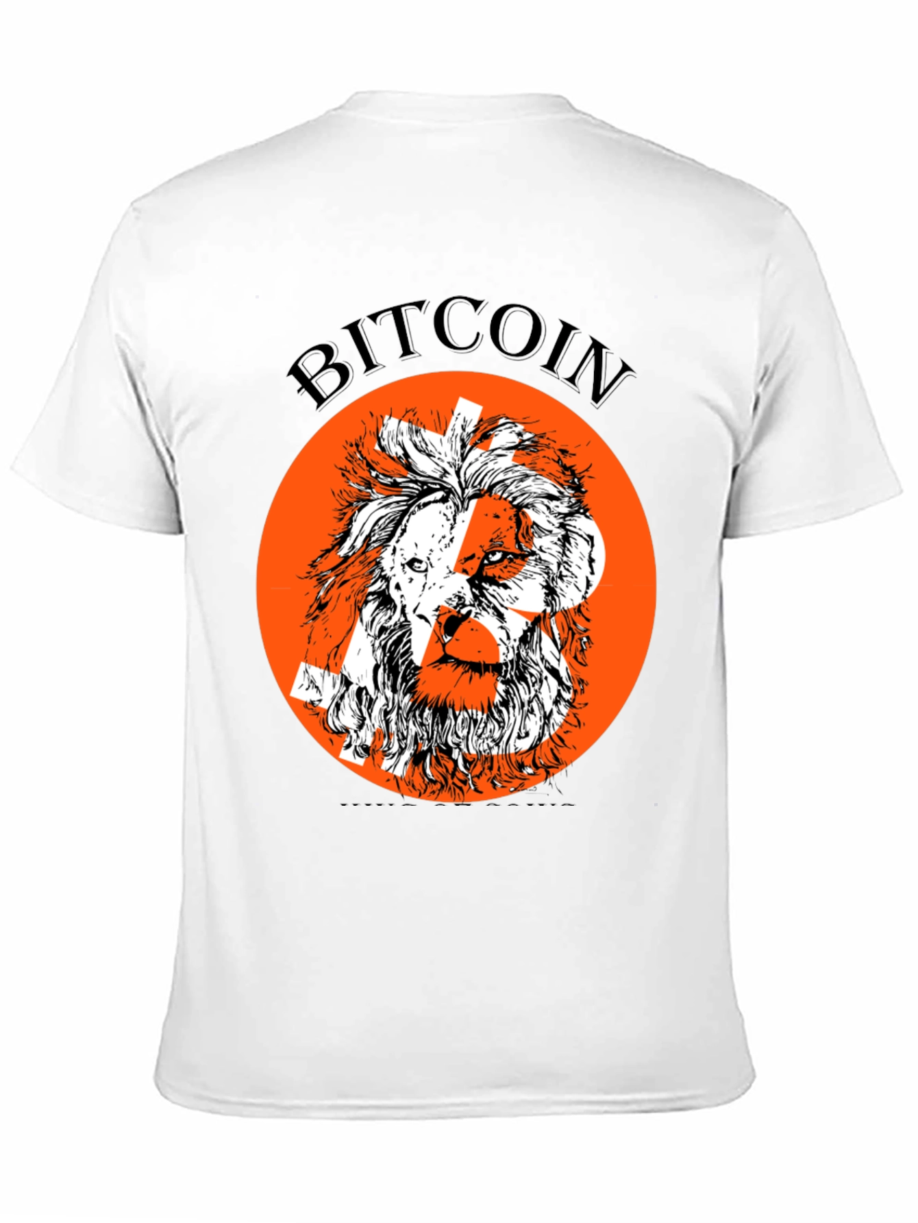 Bitcoin Lion Graphic Tee - Crypto Enthusiast T-Shirt