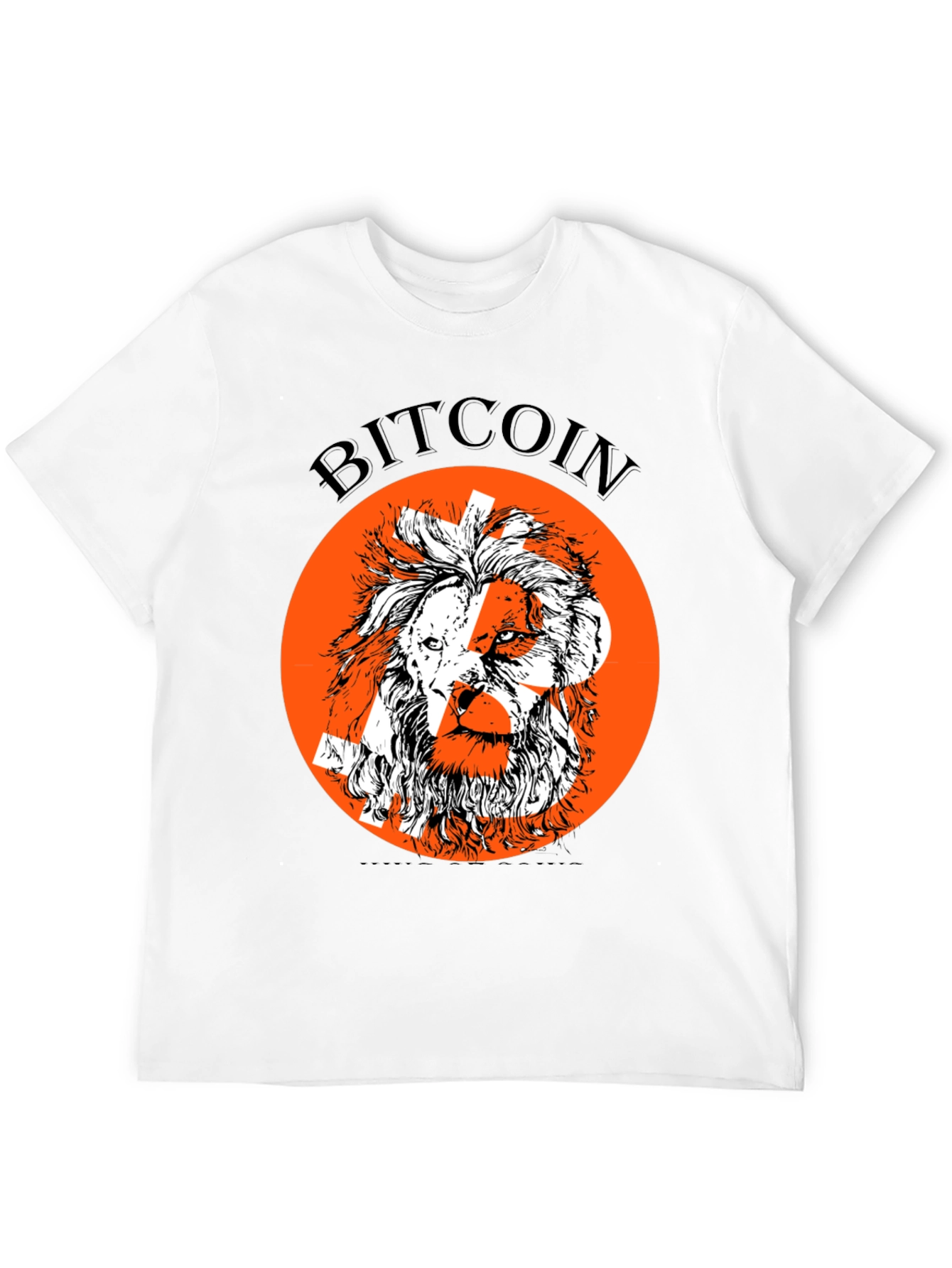Bitcoin Lion Graphic Tee - Crypto Enthusiast T-Shirt