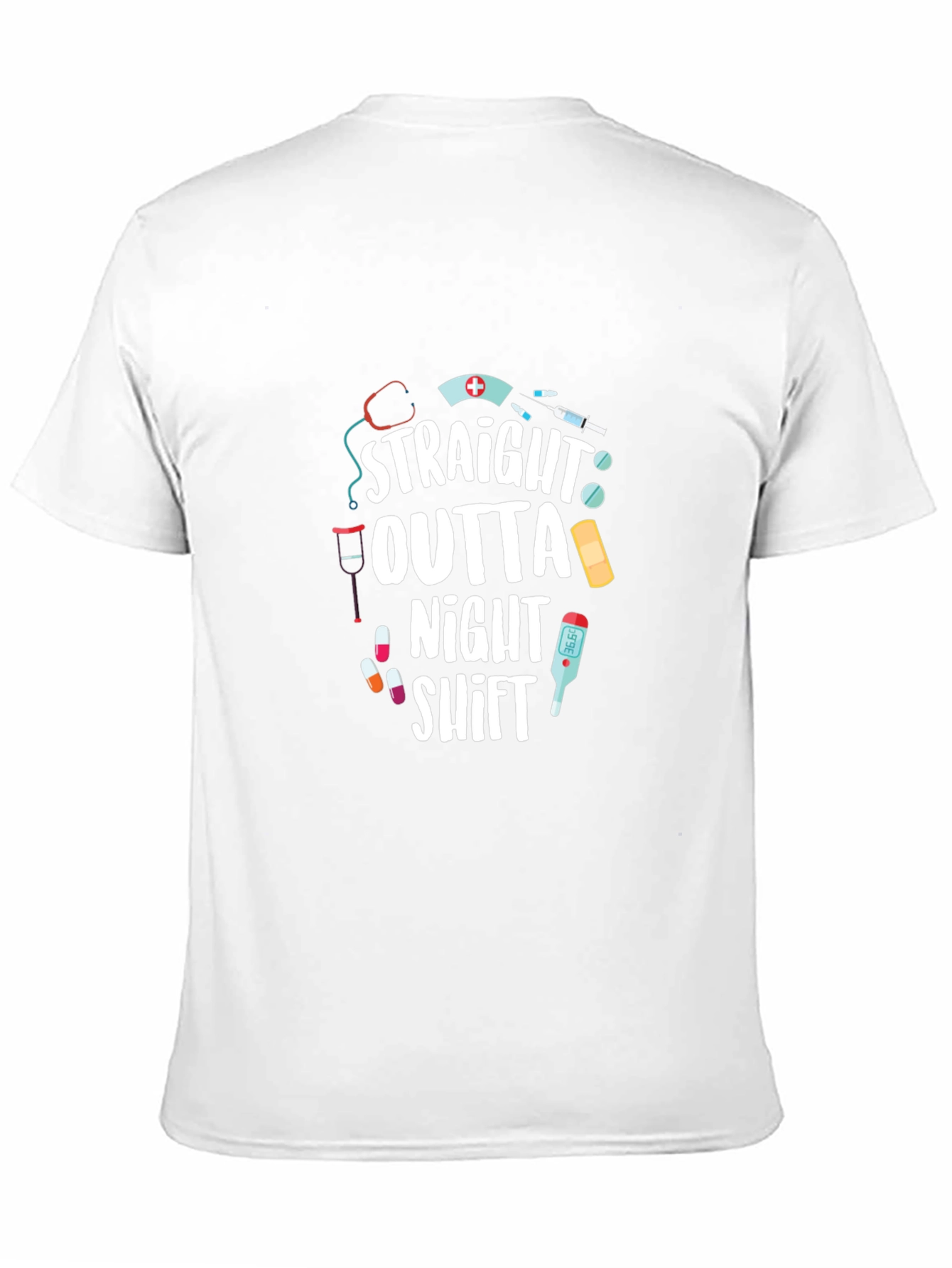 Straight Outta Night Shift T-Shirt - Nurse Gift