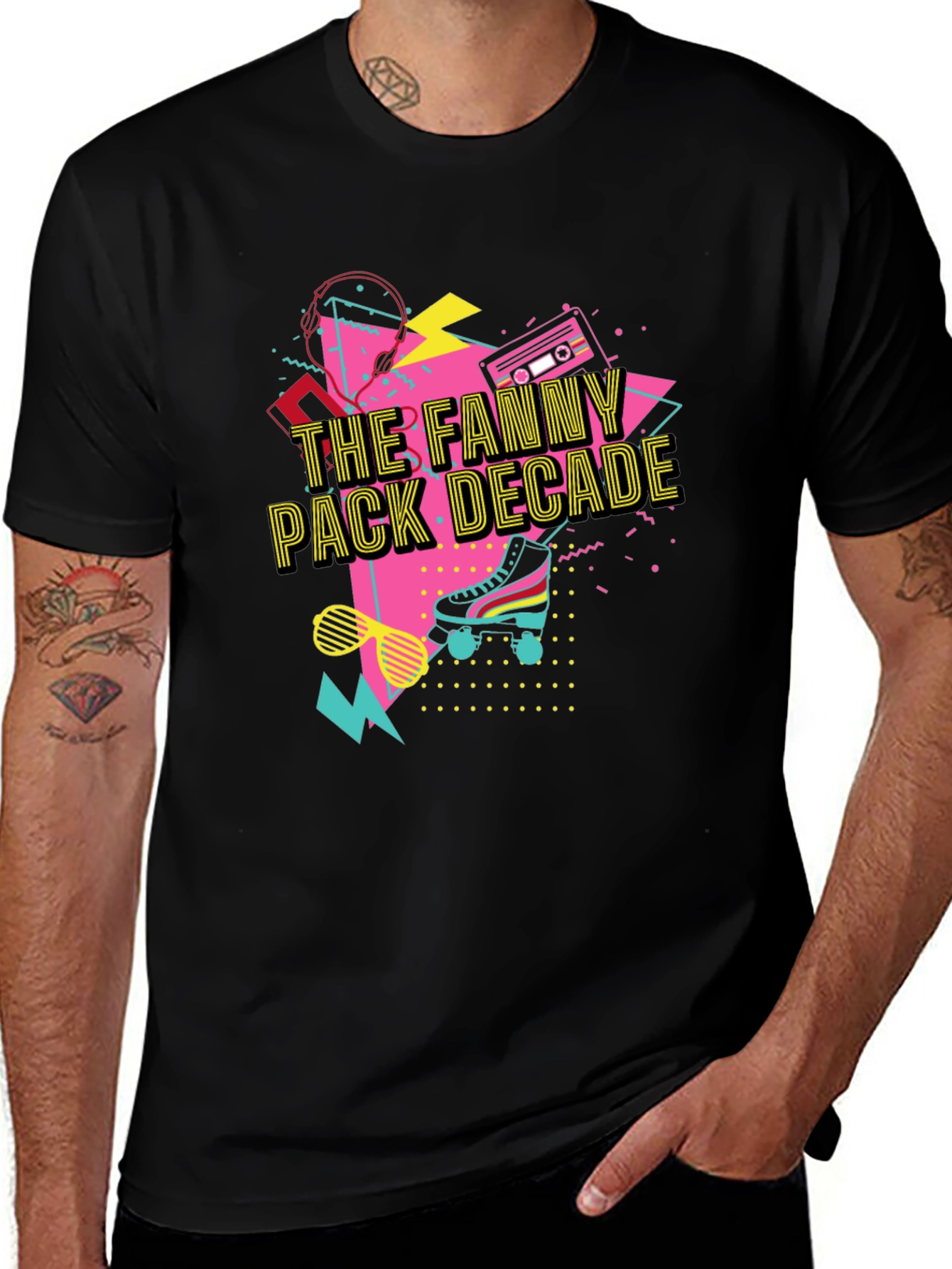 The Fanny Pack Decade Black T-Shirt