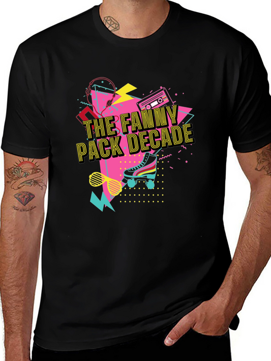 The Fanny Pack Decade Black T-Shirt