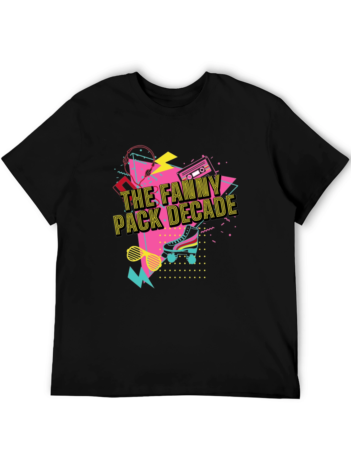 The Fanny Pack Decade Black T-Shirt