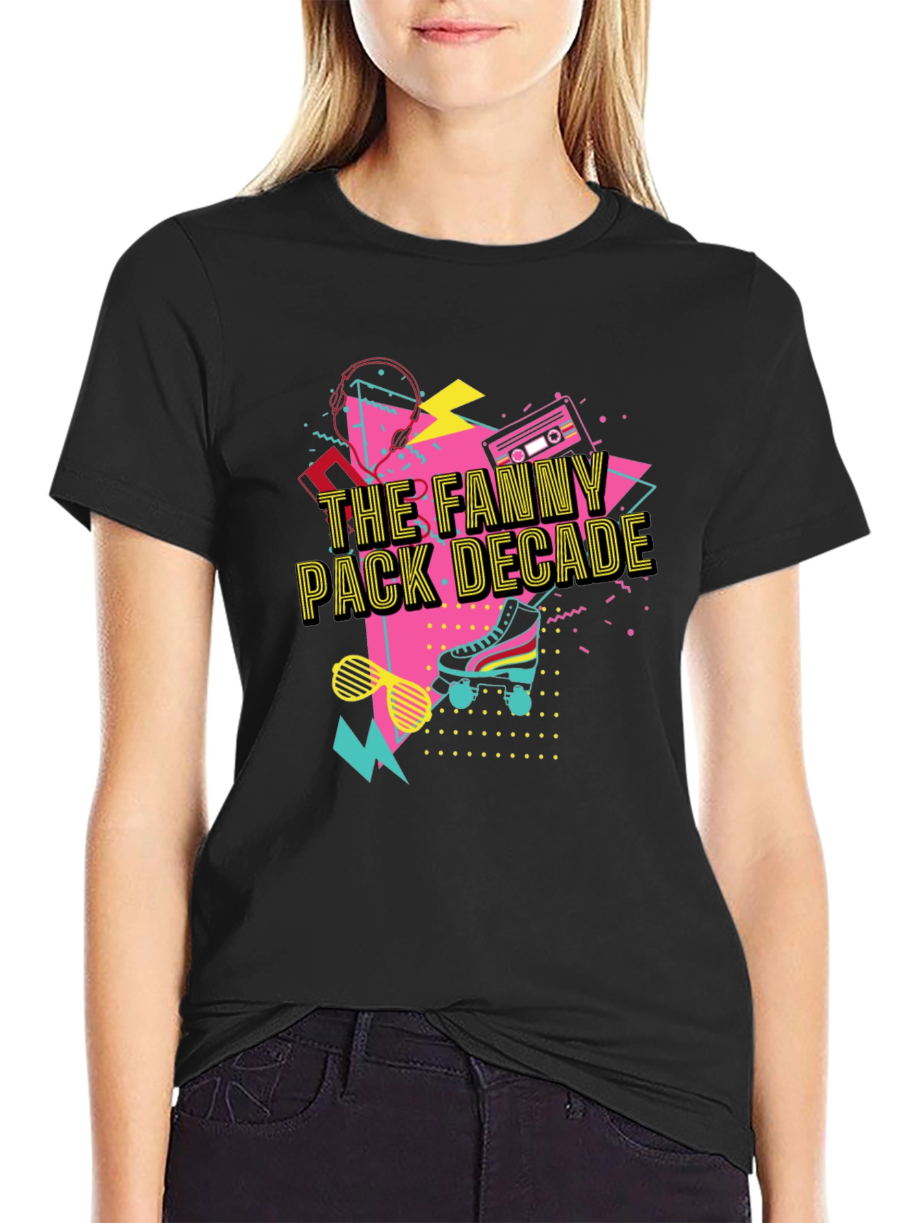 The Fanny Pack Decade Black T-Shirt