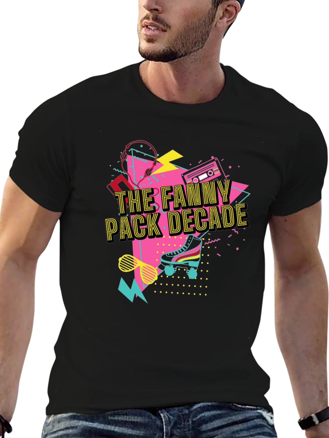The Fanny Pack Decade Black T-Shirt