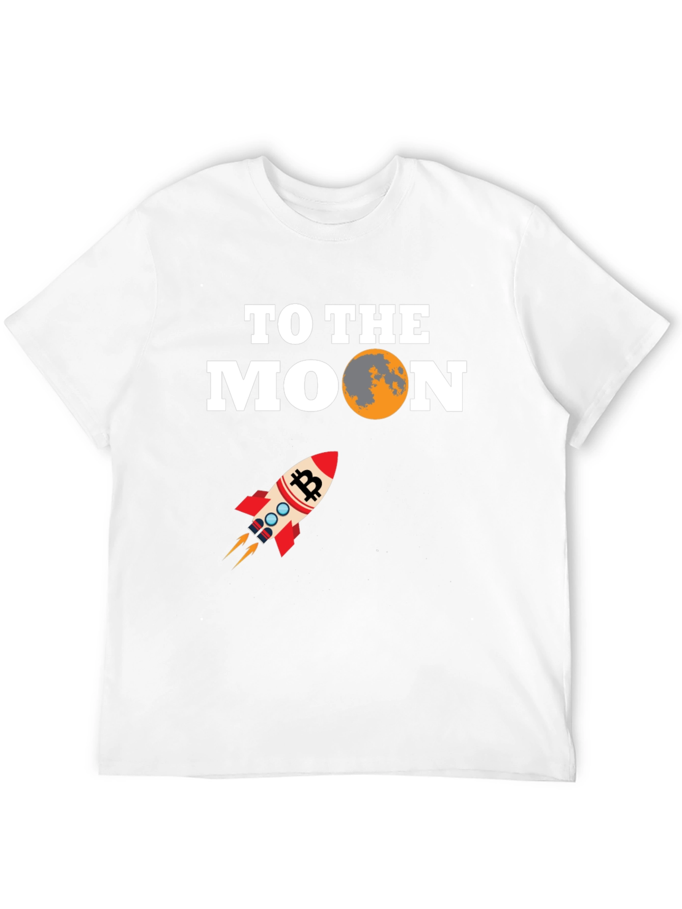 Bitcoin To The Moon Black T-Shirt