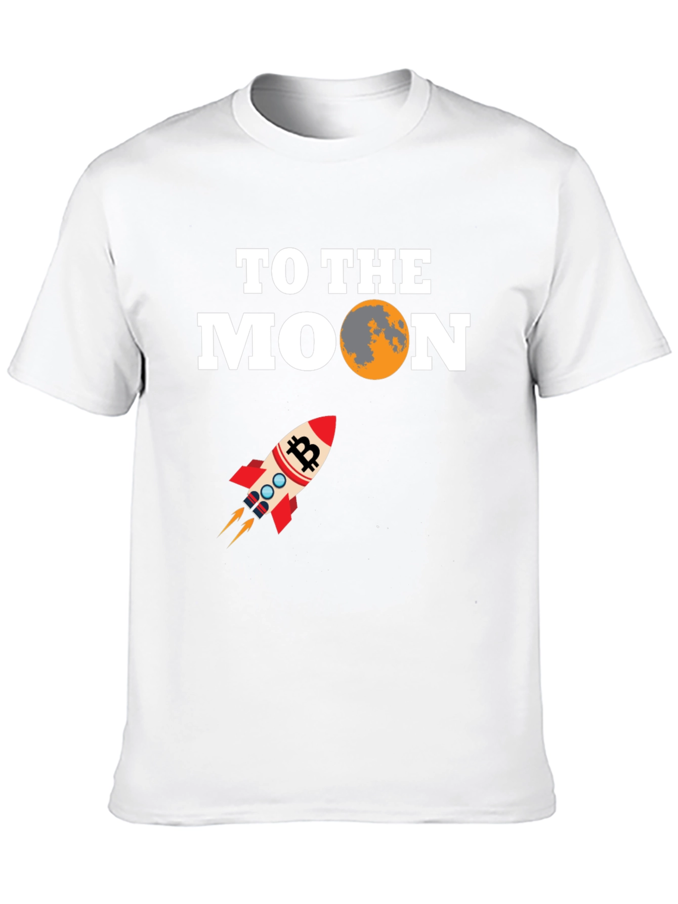 Bitcoin To The Moon Black T-Shirt