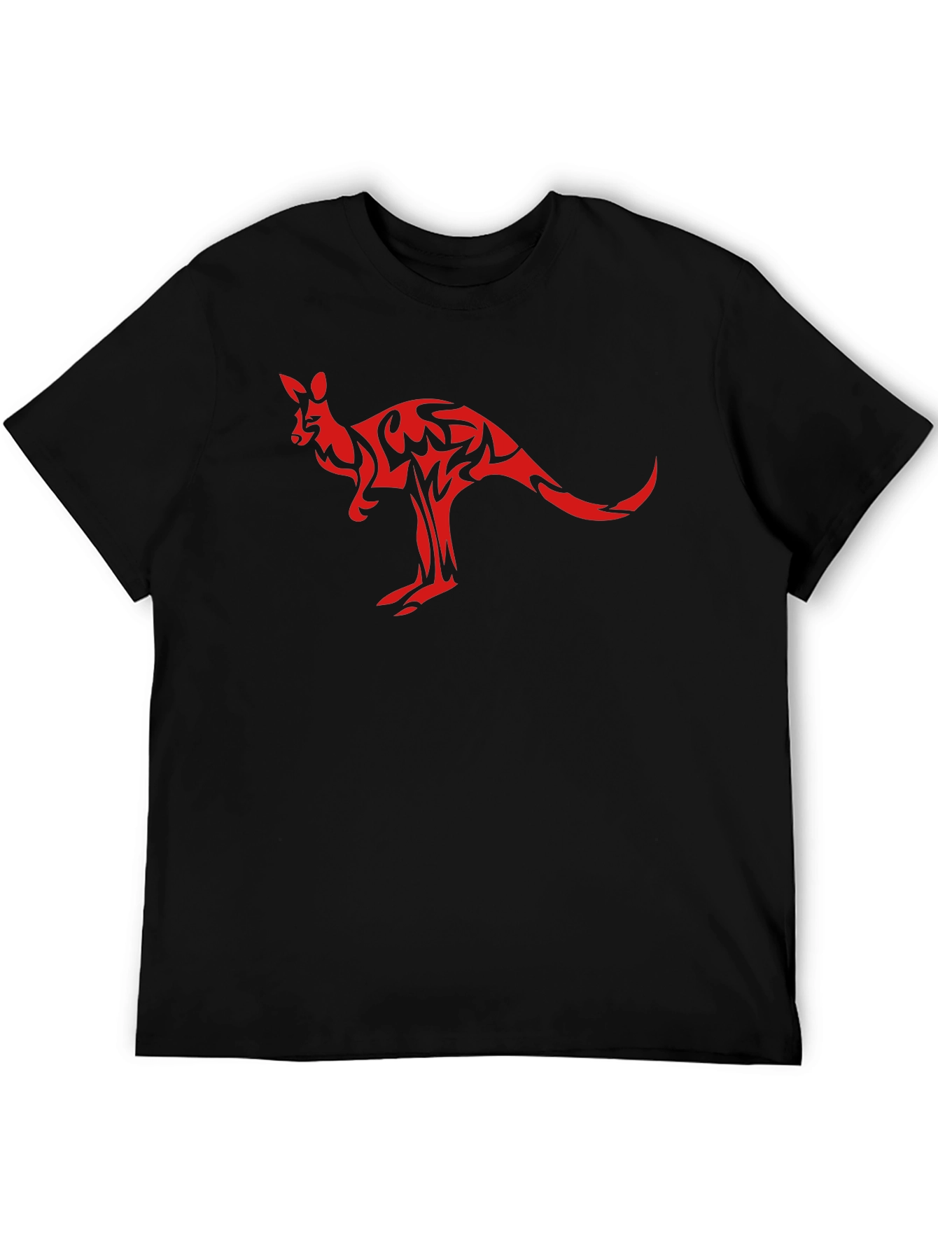 Black Kangaroo Graphic T-Shirt