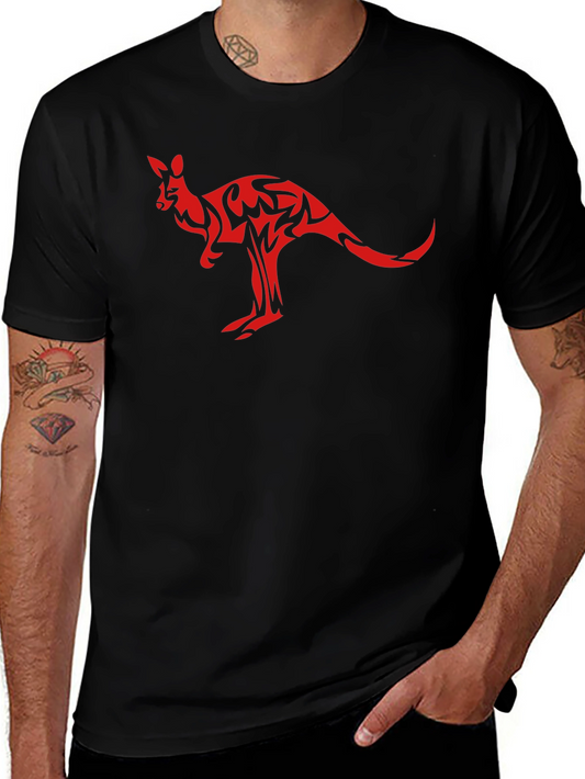 Black Kangaroo Graphic T-Shirt