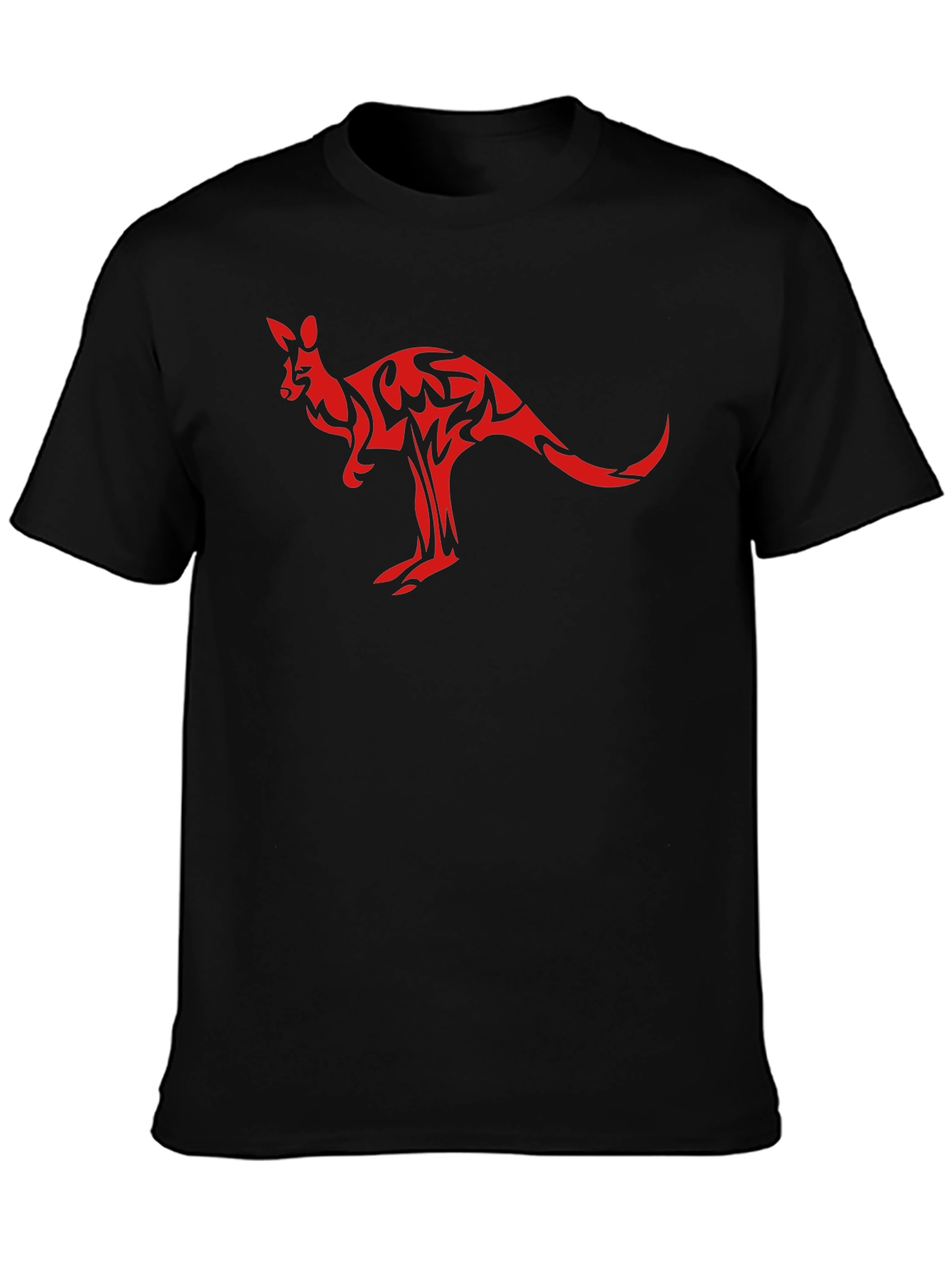 Black Kangaroo Graphic T-Shirt