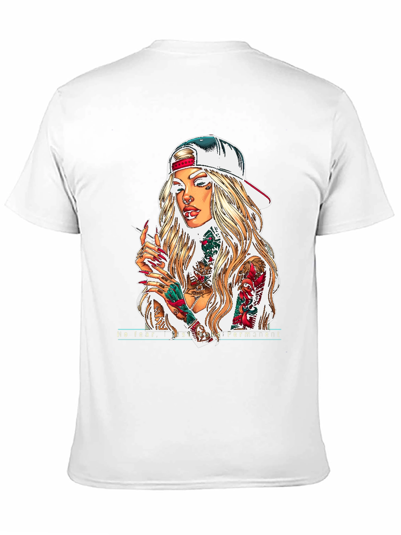 Tattooed Woman Graphic Tee - Black Unisex