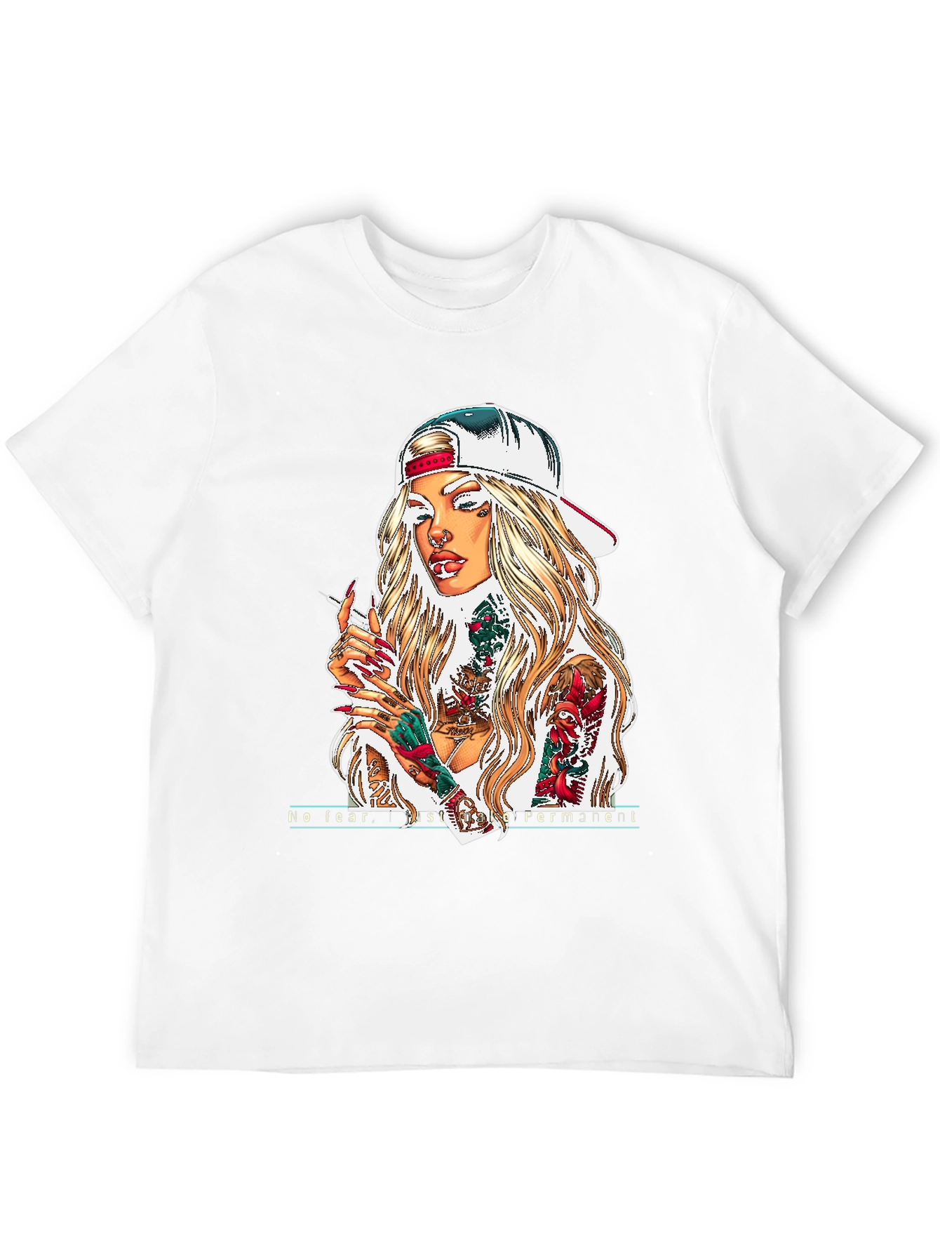 Tattooed Woman Graphic Tee - Black Unisex