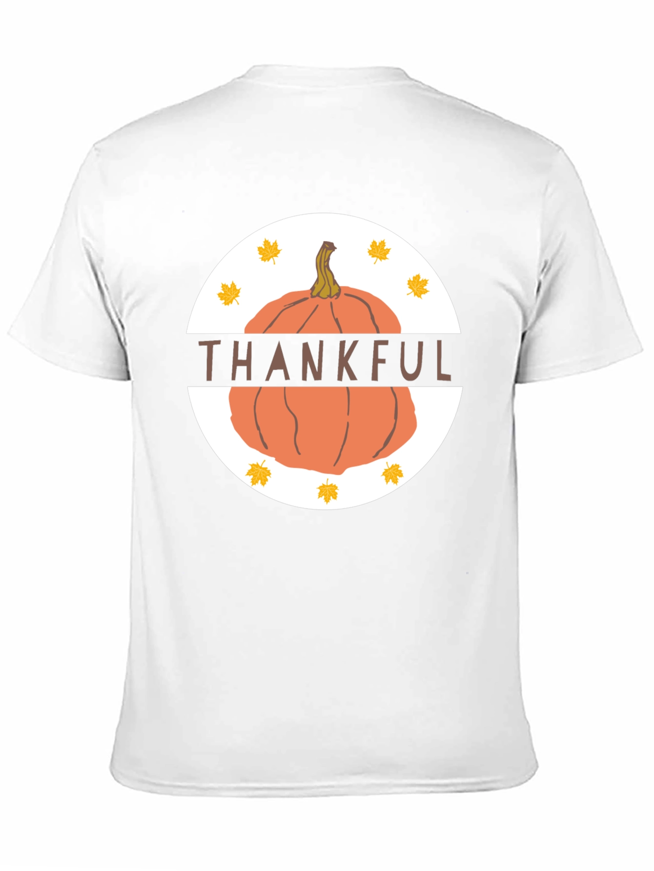 Thankful Pumpkin T-Shirt - Fall Thanksgiving Tee