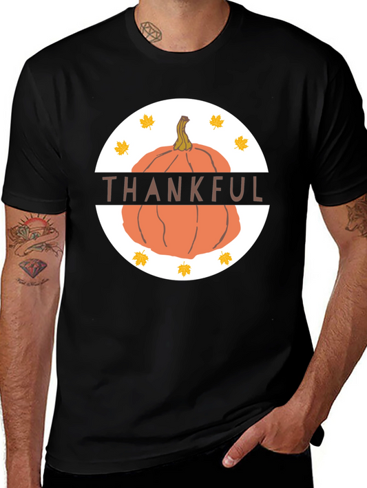 Thankful Pumpkin T-Shirt - Fall Thanksgiving Tee