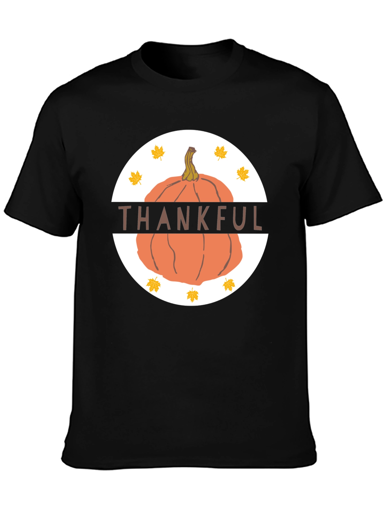 Thankful Pumpkin T-Shirt - Fall Thanksgiving Tee