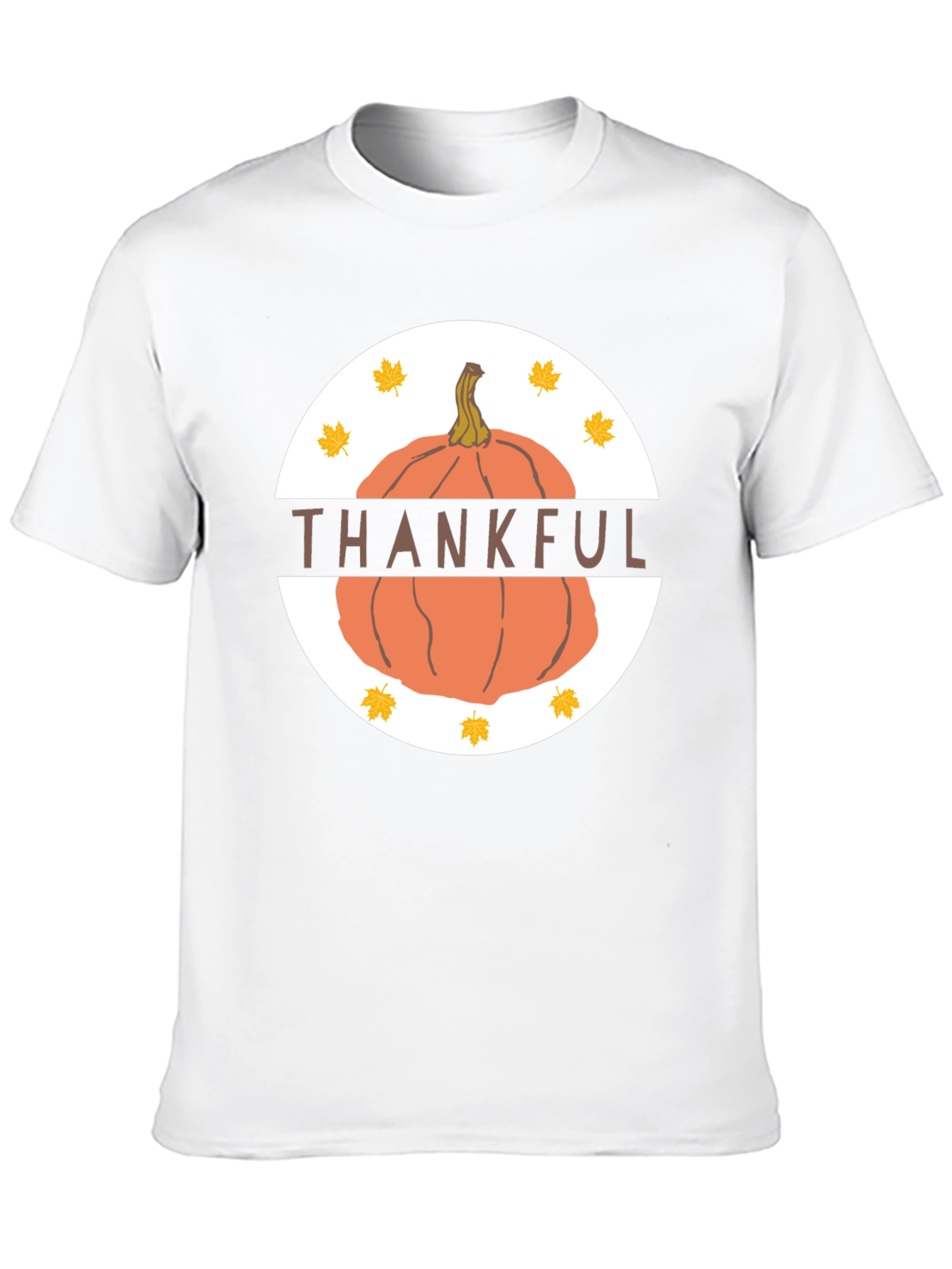 Thankful Pumpkin T-Shirt - Fall Thanksgiving Tee