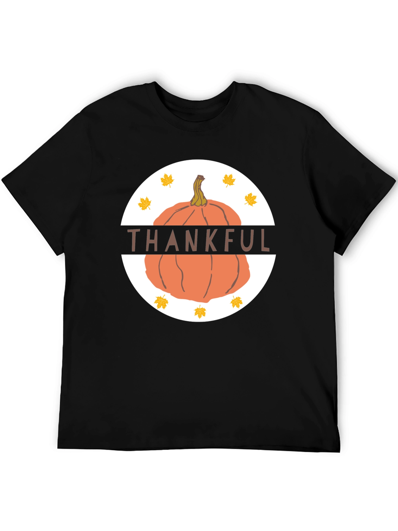 Thankful Pumpkin T-Shirt - Fall Thanksgiving Tee