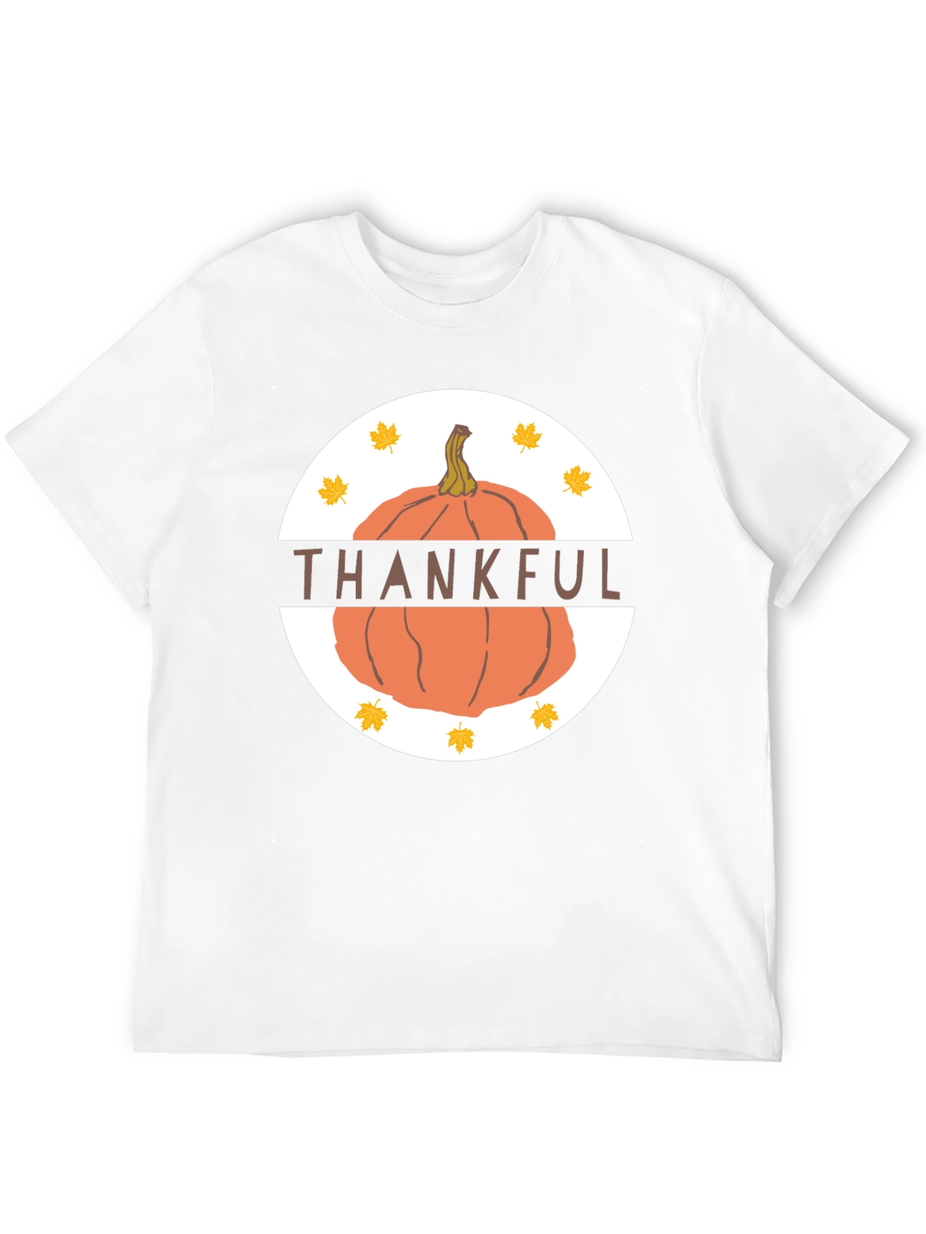 Thankful Pumpkin T-Shirt - Fall Thanksgiving Tee