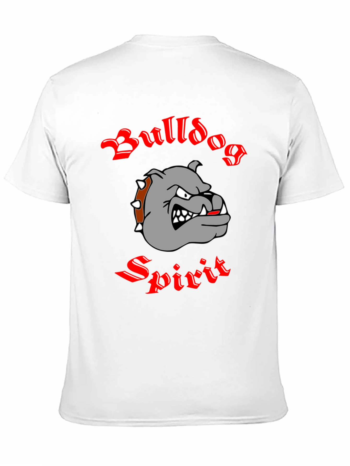 Bulldog Spirit Graphic Tee - Black Cotton T-Shirt