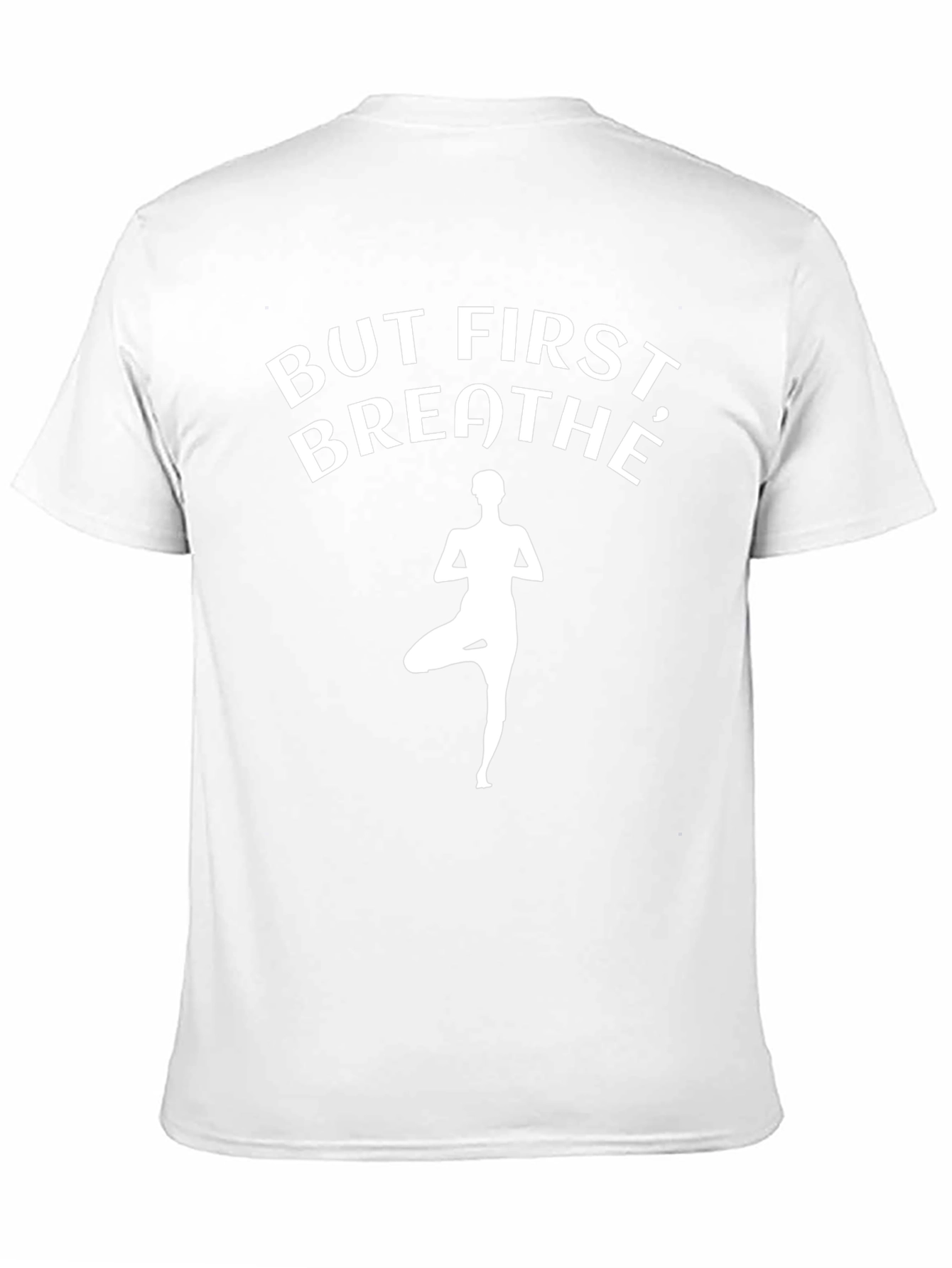 But First Breathe Black Yoga T-Shirt