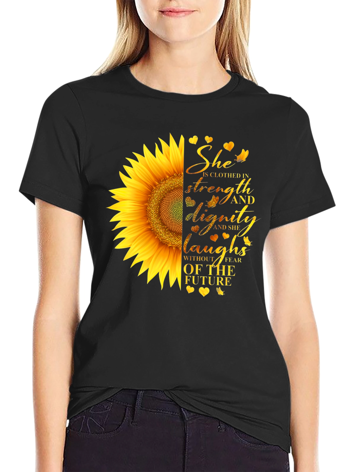 Sunflower Strength & Dignity Graphic Tee