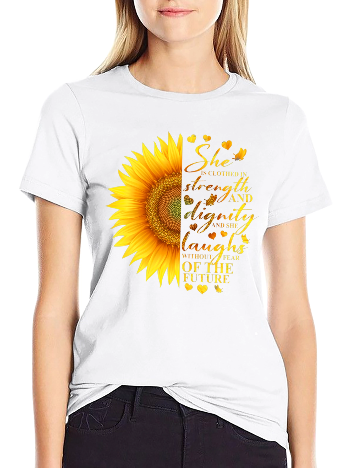 Sunflower Strength & Dignity Graphic Tee