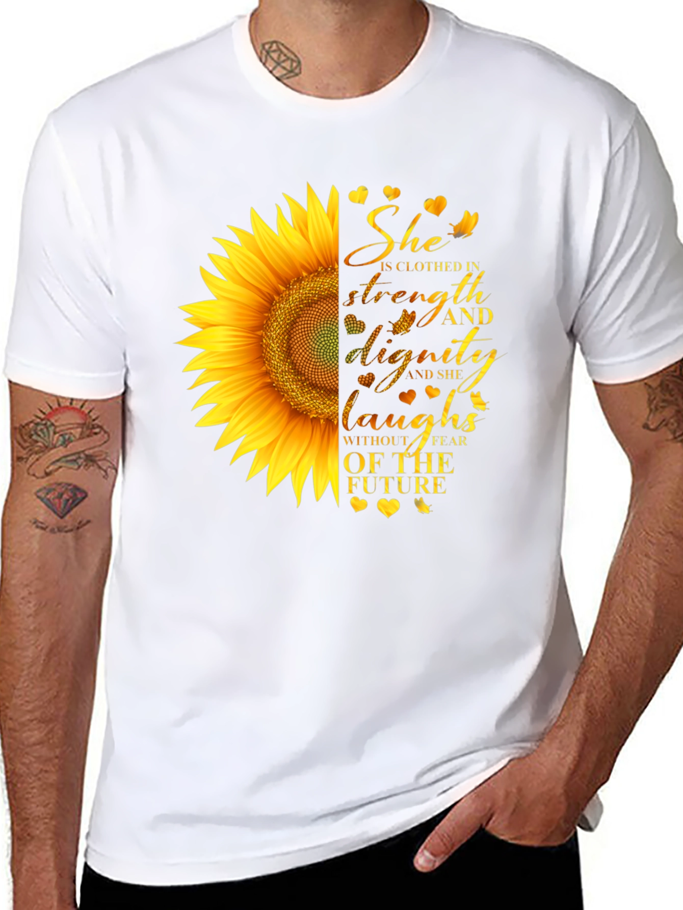 Sunflower Strength & Dignity Graphic Tee