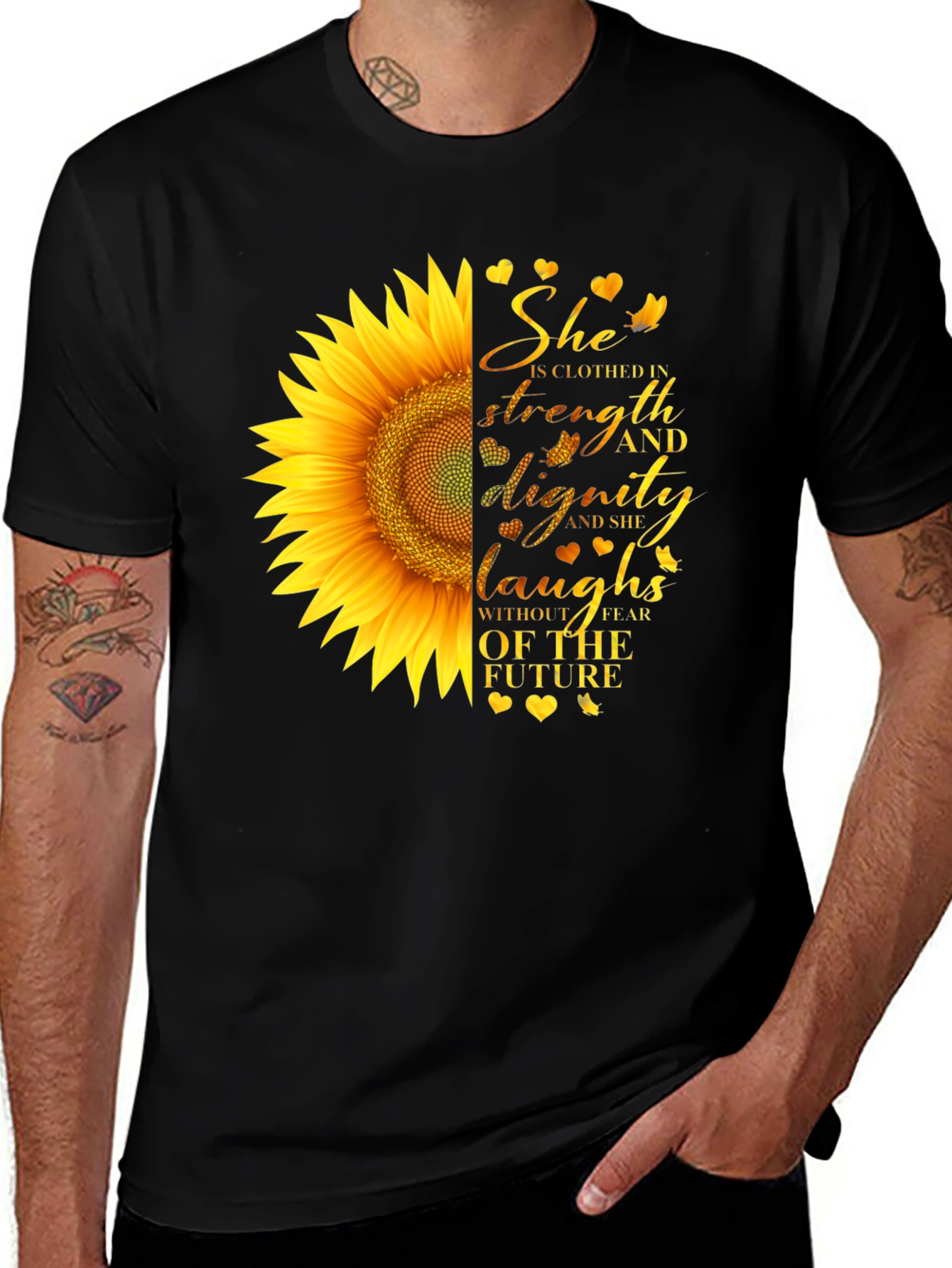 Sunflower Strength & Dignity Graphic Tee