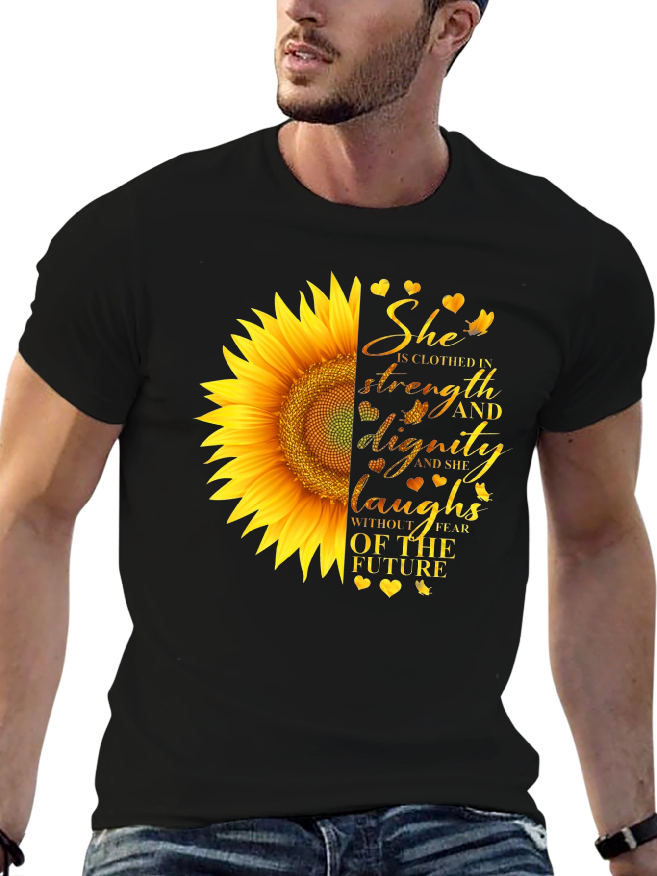 Sunflower Strength & Dignity Graphic Tee