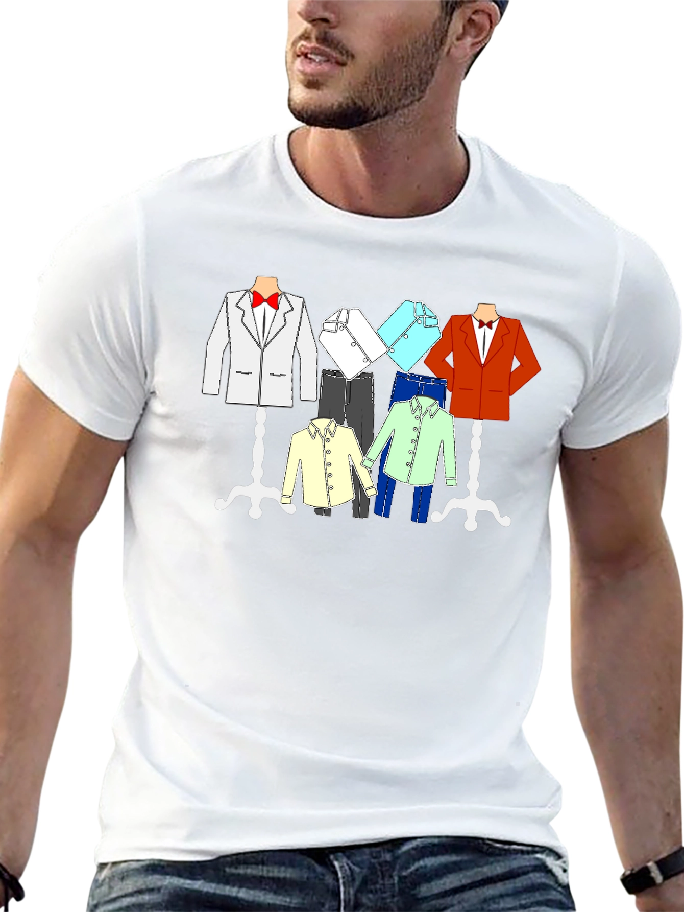 Stylish Clothing Rack Graphic T-Shirt