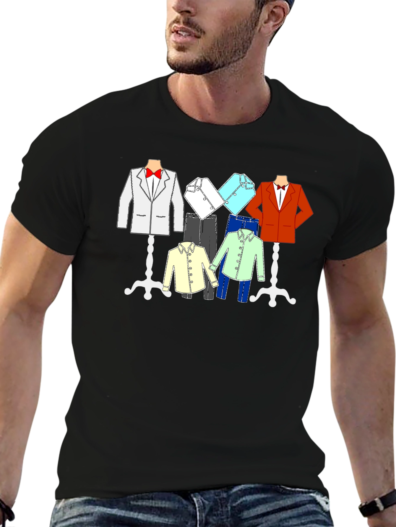 Stylish Clothing Rack Graphic T-Shirt