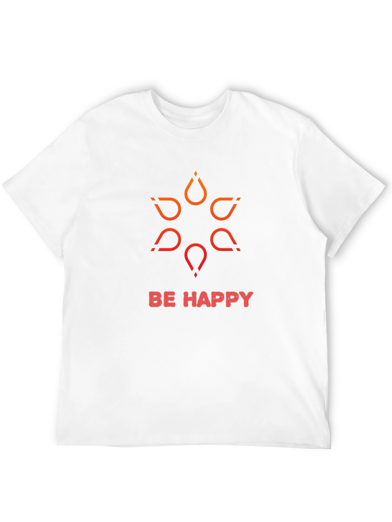 Be Happy Graphic Tee - Black T-Shirt