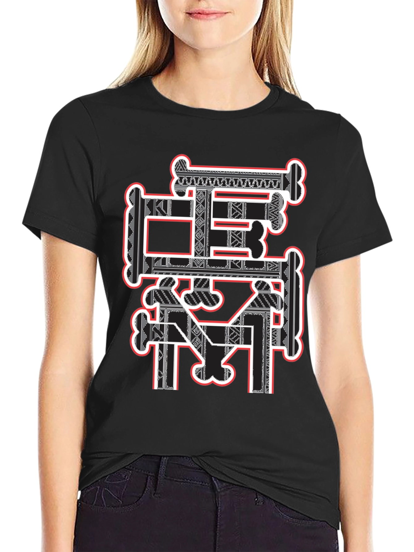 Bone Motif Graphic Tee - Stylish Streetwear