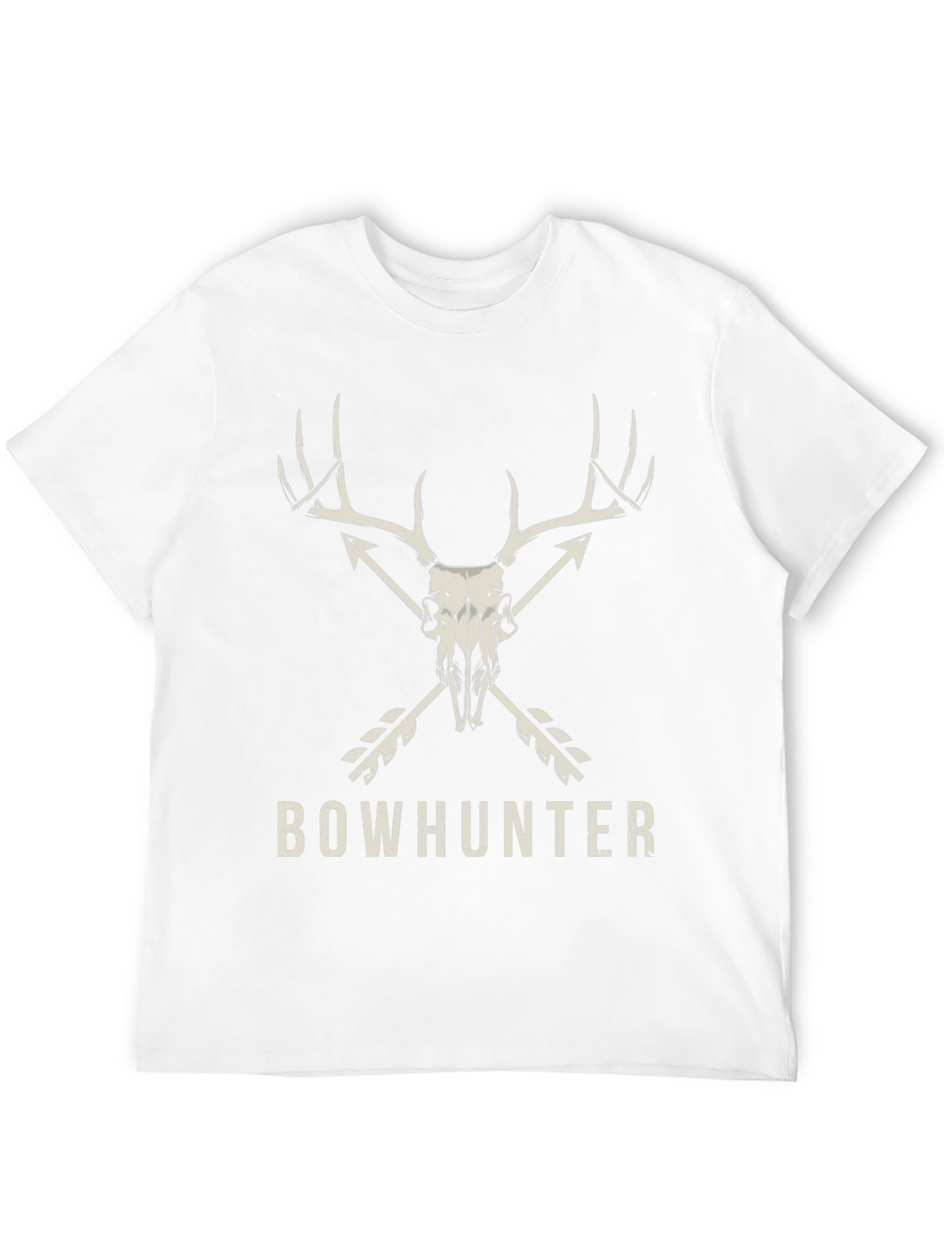 Bowhunter Deer Skull Graphic T-Shirt