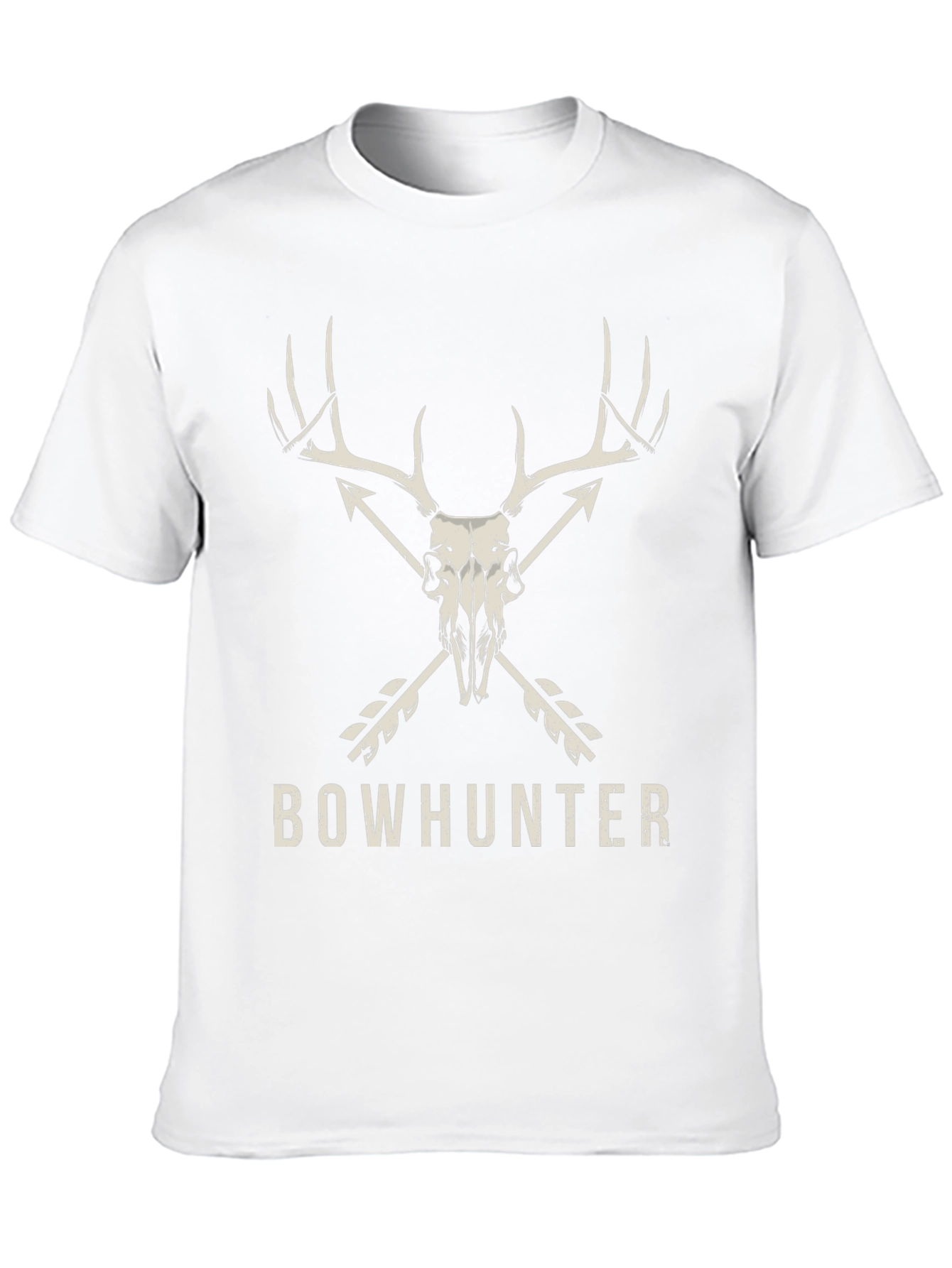 Bowhunter Deer Skull Graphic T-Shirt