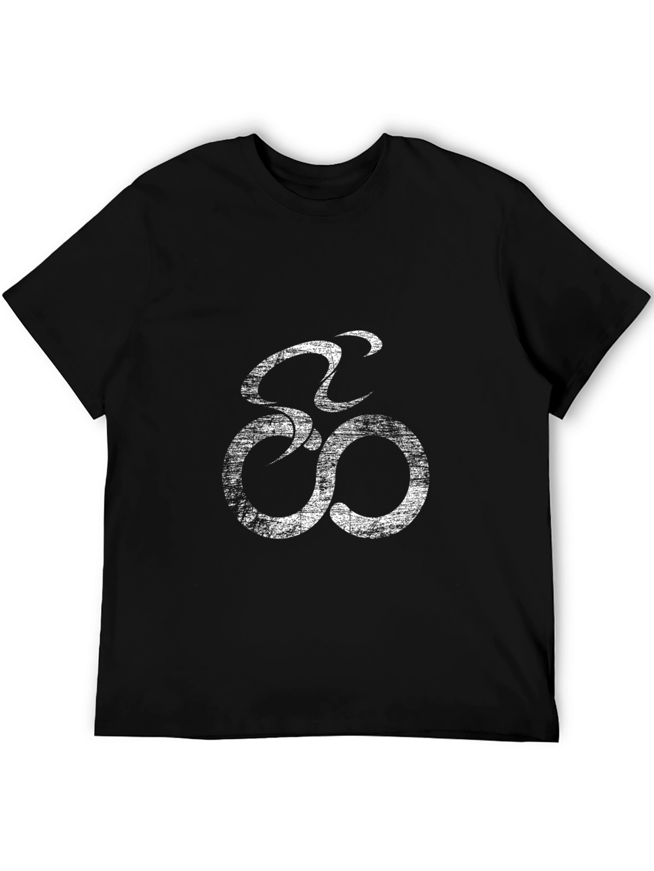Stylish Black Bicycle Graphic Tee