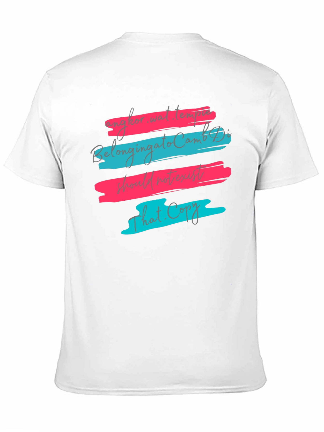 Trendy Graphic Tee: Brushstroke Script Design