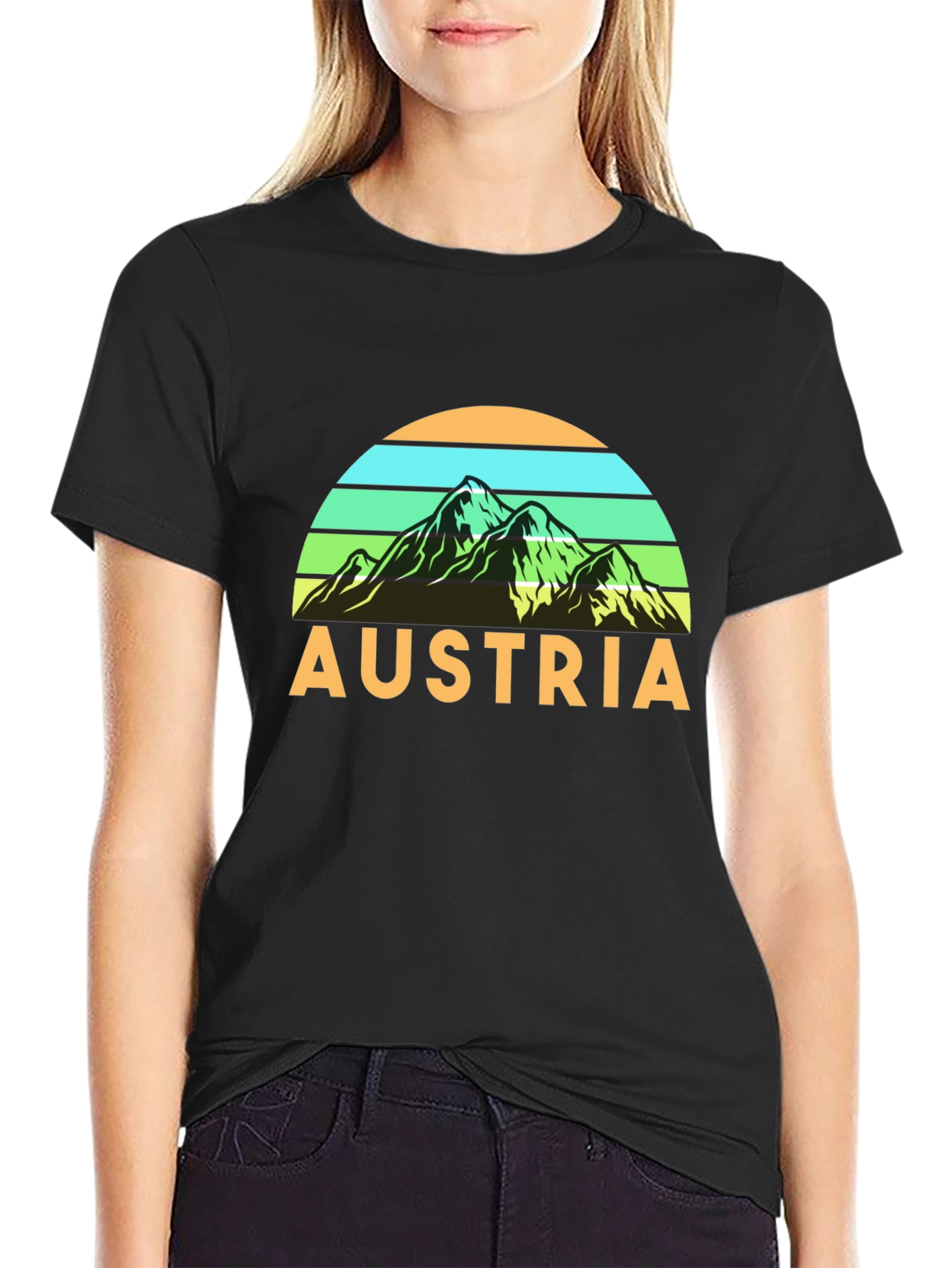 Austria Mountain Graphic T-Shirt