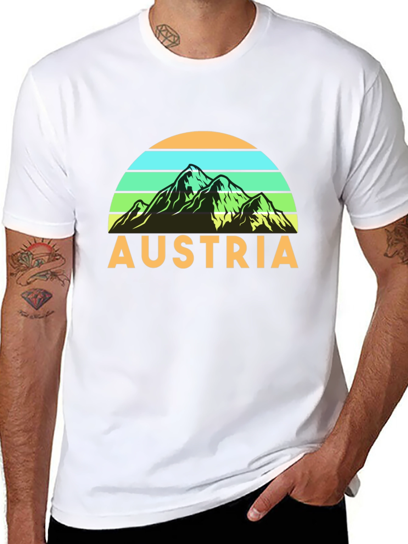 Austria Mountain Graphic T-Shirt