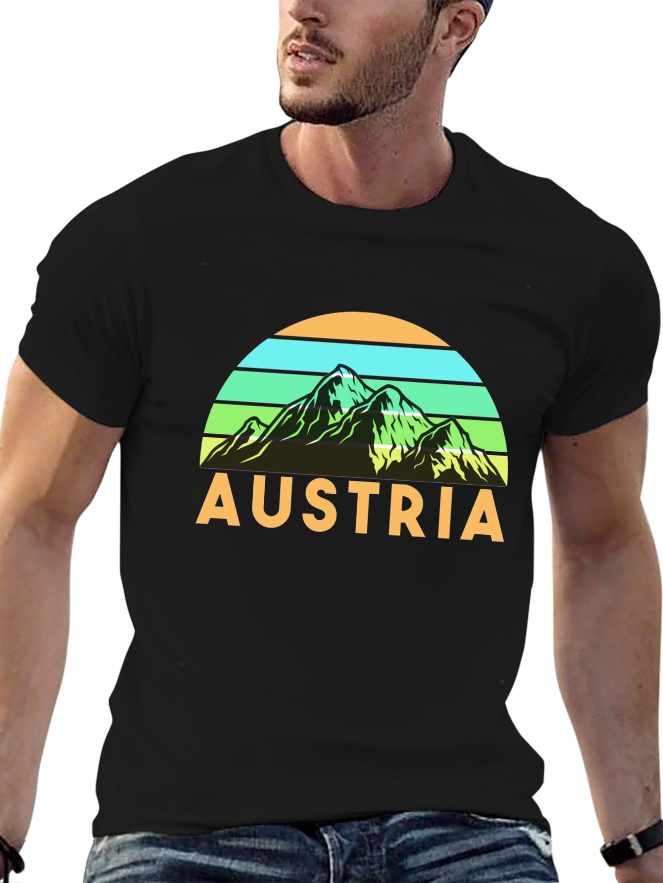Austria Mountain Graphic T-Shirt